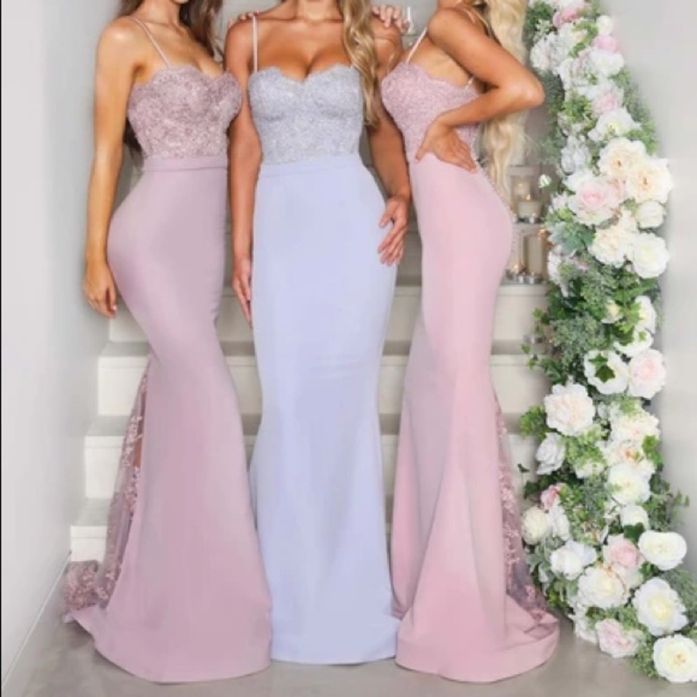 Portia and Scarlett ‘Frozen’ Evening, Prom, Gala, Bridesmaid, Dress, Fitted,Gown - Picture 4 of 9